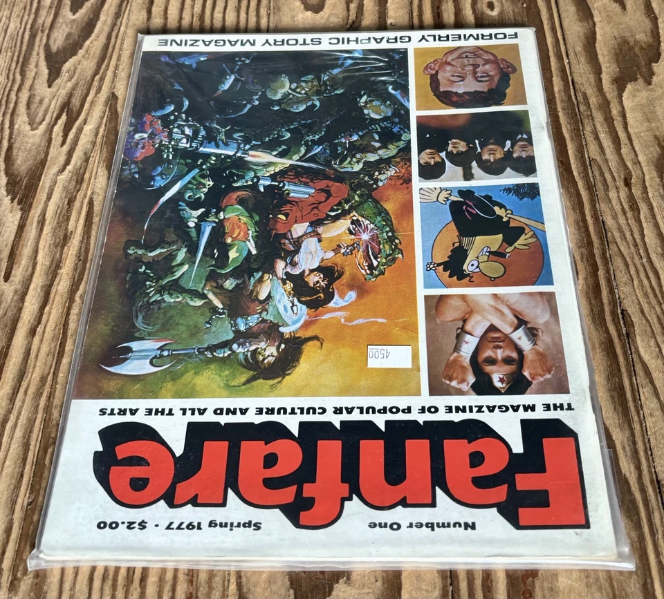 SPRING 1977 #1 FANFARE Magazine, WONDER WOMAN - MAD - BEATLES - ANIME -Near Mint Foto 2 de 4