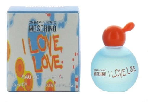 I love love by Moschino for Women Mini EDT Perfume Splash .16 oz. New in Box