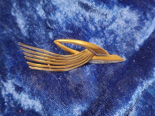Brosche Anstecknadel Gold 333 8K Vintage alt Handarbeit Herstellerstempel Punzen - Bild 12 von 19