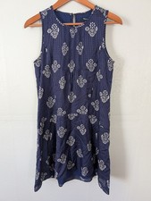Madewell Womens Dress Sz S Mini Skyscape Flower Stamp Silk Blend