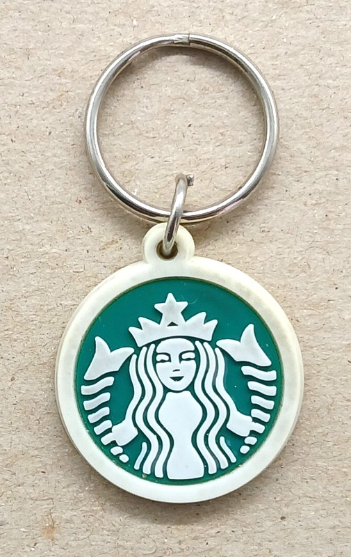 Vintage Starbucks Coffeehouse Roastery Keyring Keychain