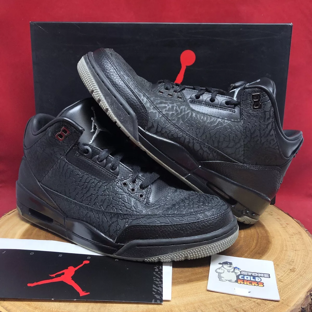 Air jordan top 3 black flip