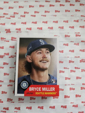 TOPPS BASEBALL MLB LIVING SET ROOKIE CARD SEATTLE MARINERS BRYCE MILLER #672