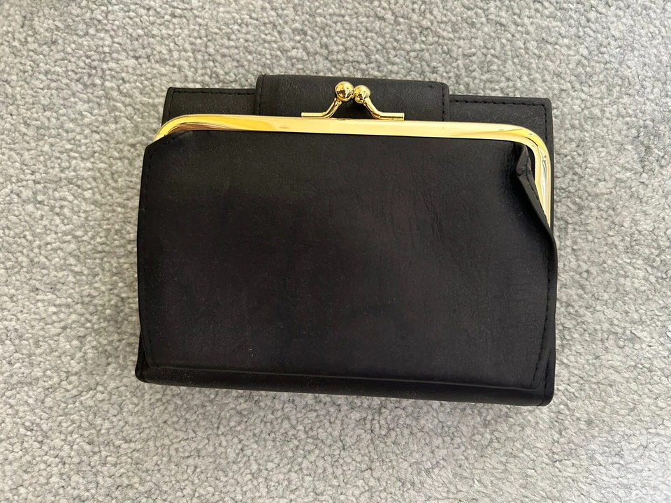 Buxton Black Leather Purse / Wallet New In Box - Image 3 of 4