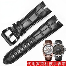 For Roger Dubuis Excalibur King Series Leather Watchband Strap 26mm Bracelet
