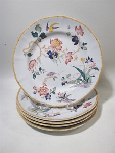 【美品】ウェッジウッド　デボンローズ／デヴォンローズ　ディナー皿　２枚　貫入あり 美品】ウェッジウッド デボンローズ／デヴォンローズ ディナー皿