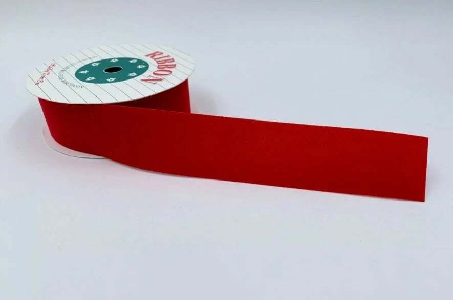 Red Velvet Ribbon Christmas Ready 1 1/4" x 9 FT (Pack of 2) - Image 4 of 4