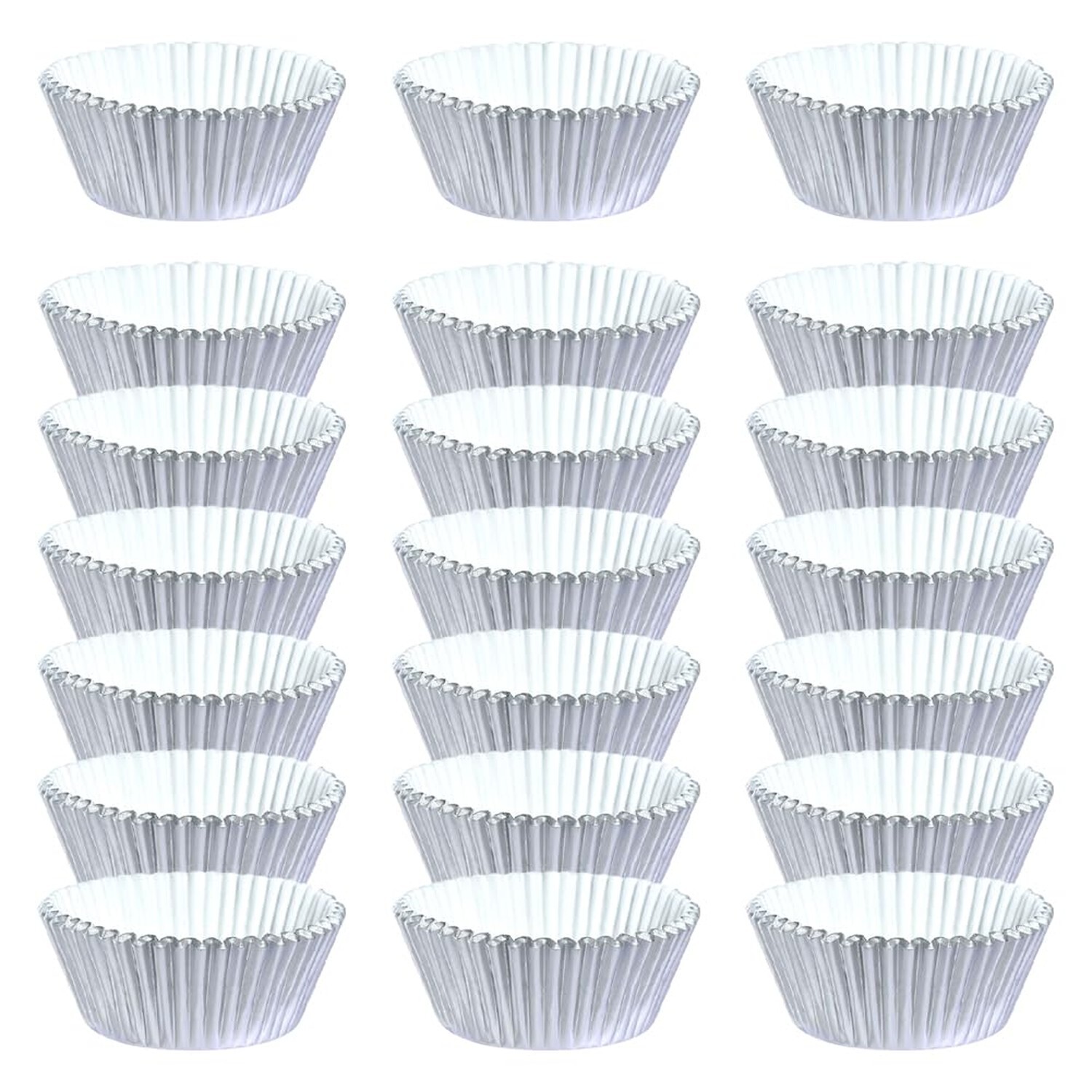200 Pcs Foil Metallic Baking Cups Mini Cupcake Liners Small Muffin Paper Case...