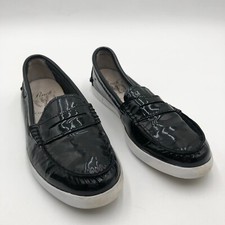 Cole Haan Pinch Weekender Penny Loafers Women Size 6 Black Patent Leather D42841