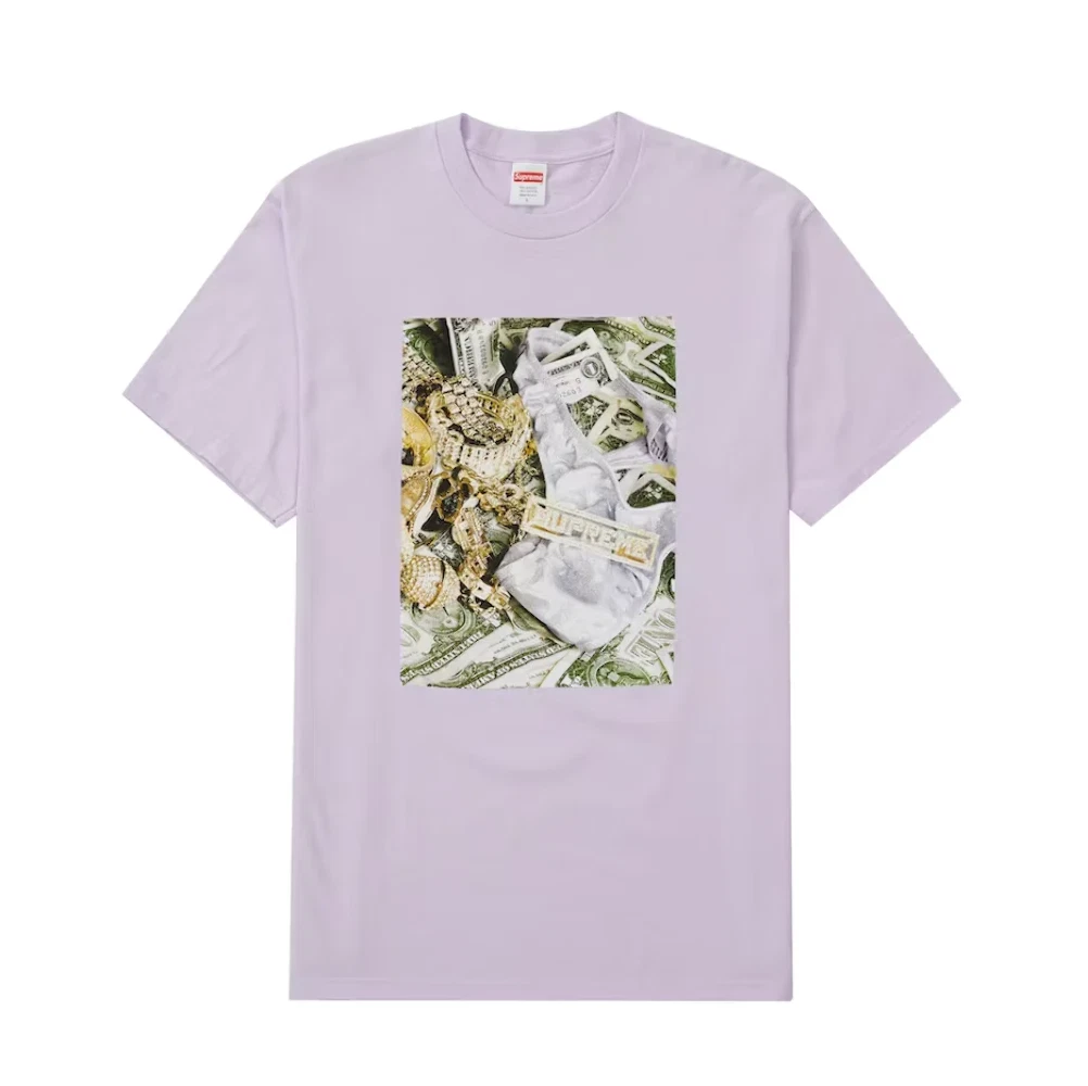 Tee shirt Supreme Bling violet clair
