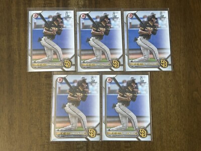 2022 Bowman 1st James Wood Paper Lot (5) #BP-108 Nationals Padres