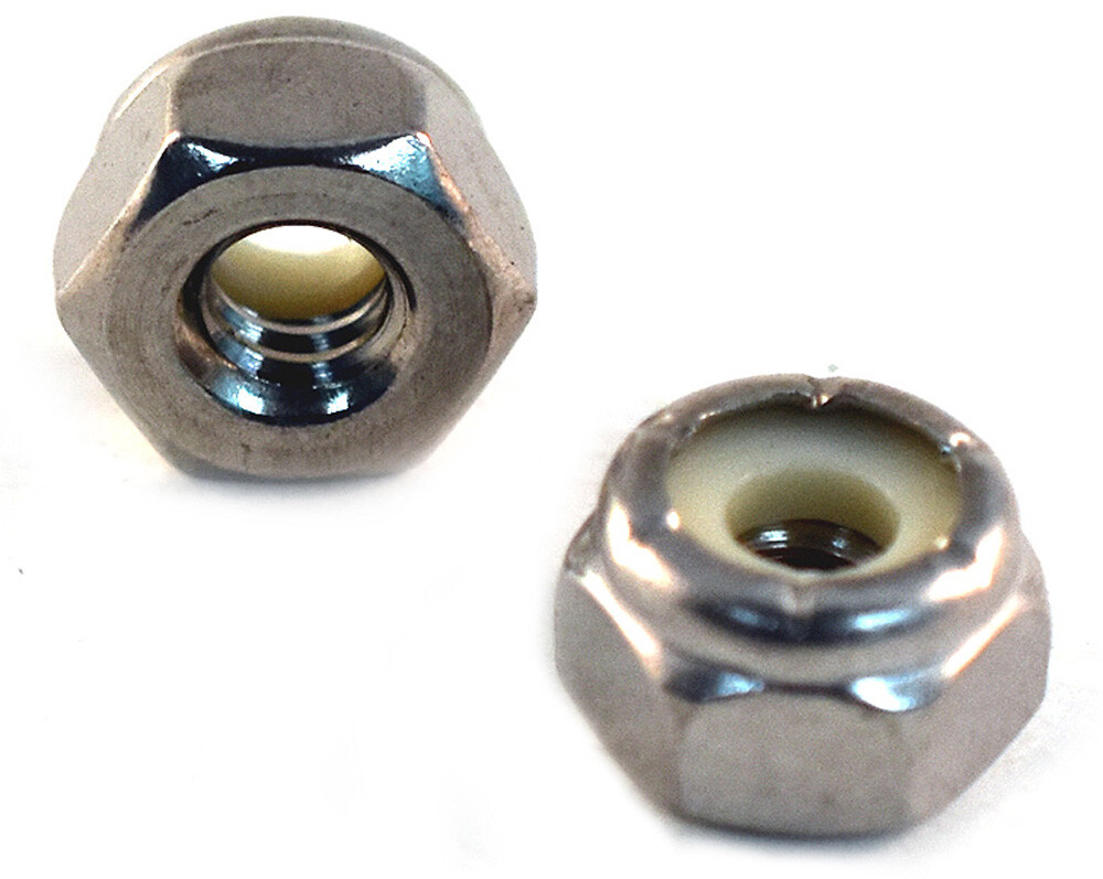 18-8 Stainless Steel Nylon Insert Hex Lock Nuts Assortment Kit Nyloc Nut Set 18-8 Stainless Steel Nylon Insert Hex Lock Nuts Assortment Kit Nyloc Nut Set