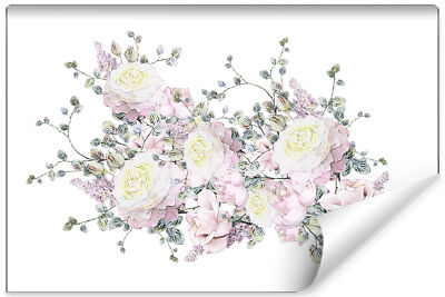 VINYL Fototapete XXL TAPETE Strauß von schönen Blumen 954