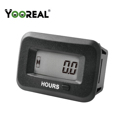 YOOREAL AC/DC 5V-277V Hour Meter of Lawn Mower Marine Boat Generator Scooter