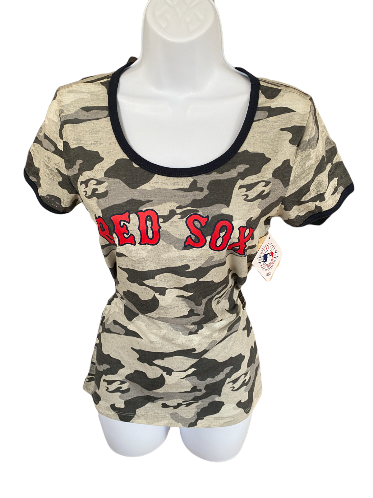 Womens MLB Official Camo Red Sox T-Shirt