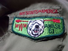 Boy Scouts of America Uniform Shirt Patch Vintage w/ Sewn on patches