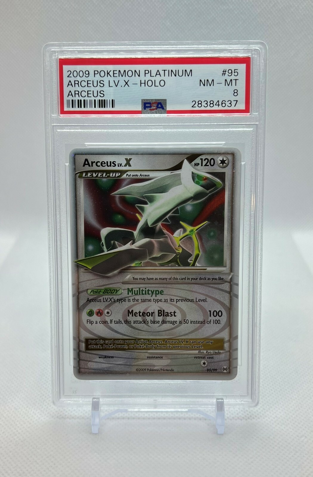Pokemon Card - Arceus LV. X 95/99 - Arceus - Holo - PSA 8 NM-MT