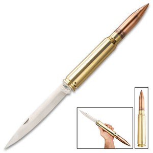 30mm Extra Large Bullet Folding Pocket Knife Caliber Round Collectible Edc Ebay