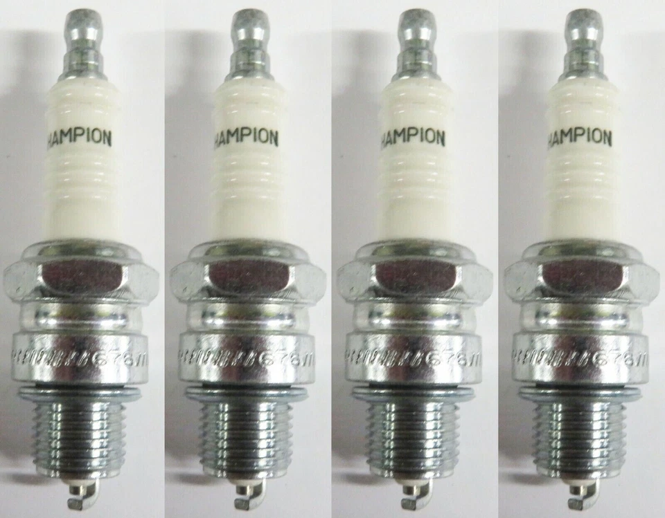 Paquete de 4 bujías-cobre Plus CHAMPION L87YC (312) hechas en EE. UU. Foto 2 de 3