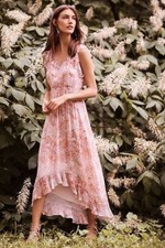 NWT Anthropologie Sidra Dress by HD in Paris, 6, Pink Flowery 4 spring