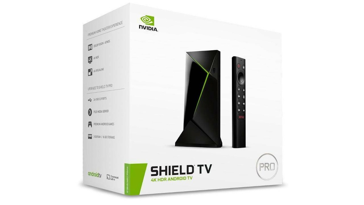 NVIDIA SHIELD TV Pro 4K 16GB HDR Streaming Media Player Boxed UK