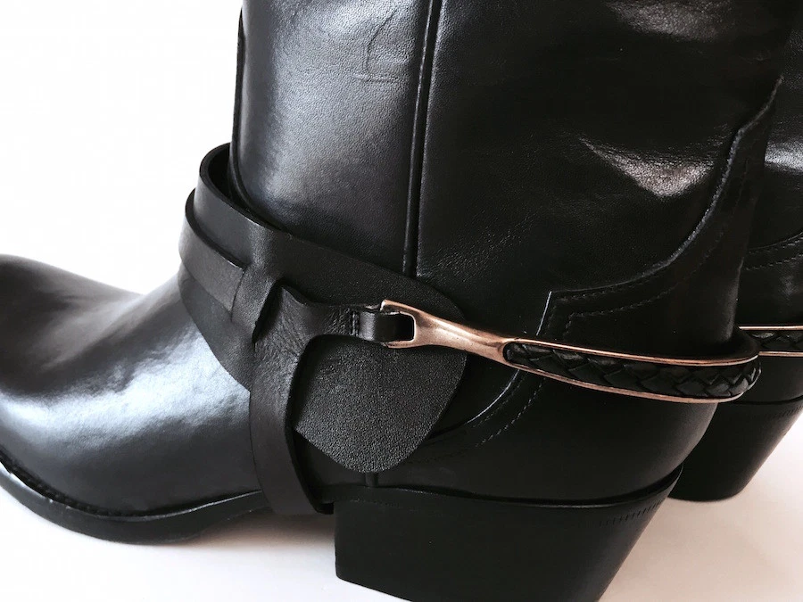 Botas de cuero negras SARTORE talla 36,5 Foto 3 de 4