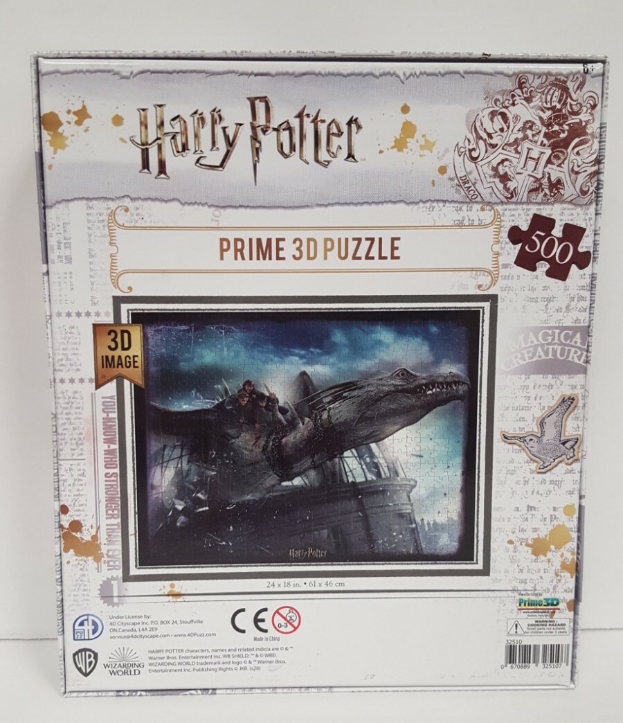 NIB HARRY POTTER WIZARDING WORLD 500pc 3D PUZZLE - NORBERT