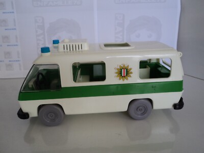 PLAYMOBIL vintage city life town action camion police set 3253 de 1977 / boîte