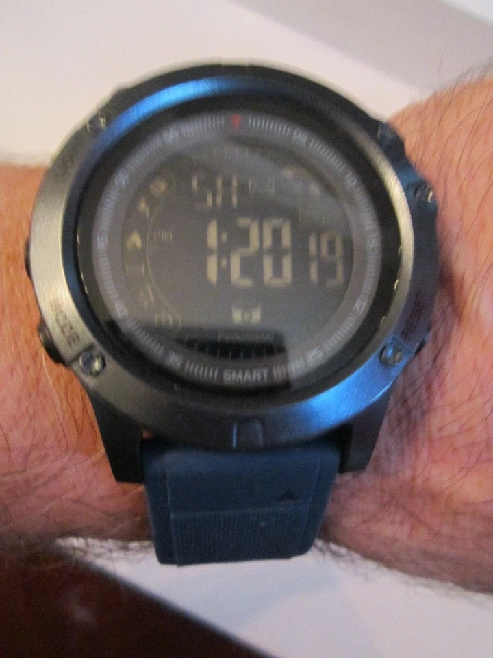 RELOJ PODÓMETRO DIENTE AZUL SENSOR GRAVEDAD - CAJA GRANDE - BBA-33 Foto 2 de 4