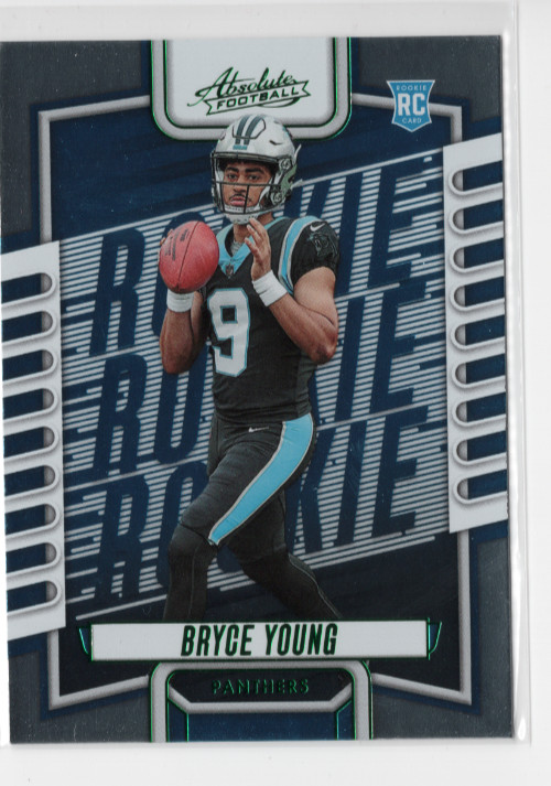 2023 Absolute Bryce Young RC #101 Green Foil Carolina Panthers