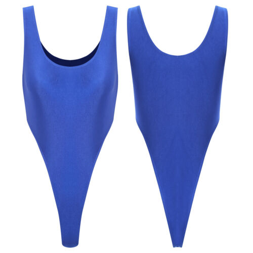 Einteiliger Damen Gymnastik Workout Badeanzug Trikot hochgeschnittener Tanga Body - Bild 39 von 101