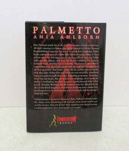 PALMETTO Ania Ahlborn Signed Limited Hardcover Edition Thunderstorm Books 2021 - Imagen 2 de 8
