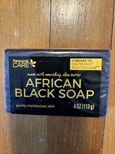 Personal Care African Black Soap With Shea Butter  4oz Bar New QUANTITY OF 1