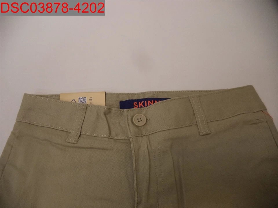 French Toast Girls Khaki Uniform AdjustWaist Stretch SkinnyPant 10S 884503229836 - Image 3 of 4