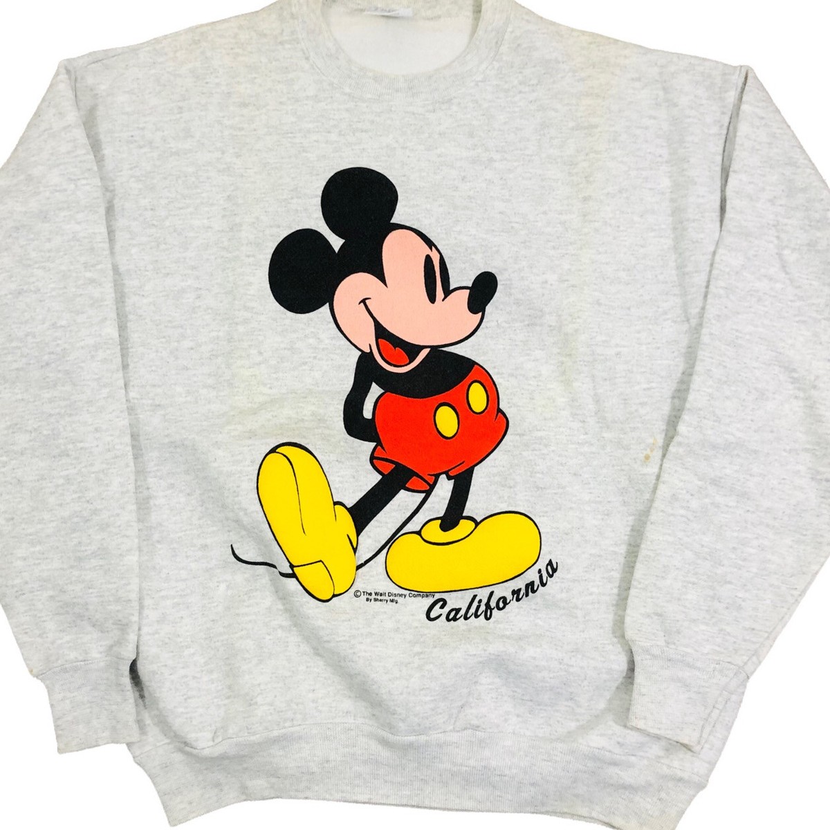 【USA製】90s ピノキオ Disney サイズL ムービー ヴィンテージ Vintage 80s Walt Disney Mickey Mouse California Gray