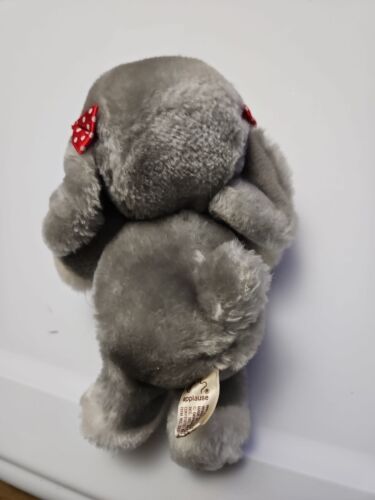Applause Sad Sam Plush Grey Puppy Dog #12803 Soft Stuffed Toy Honey 5" Vintage - Picture 2 of 5