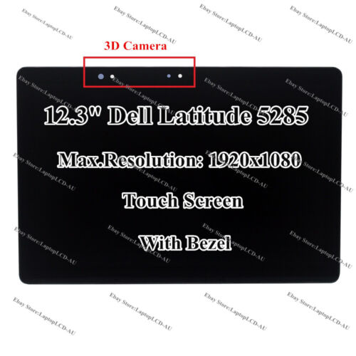 For 3D Dell Latitude 5285 12.3" LCD FHD Display Touch Screen Digitizer Assembly - Bild 1 von 6