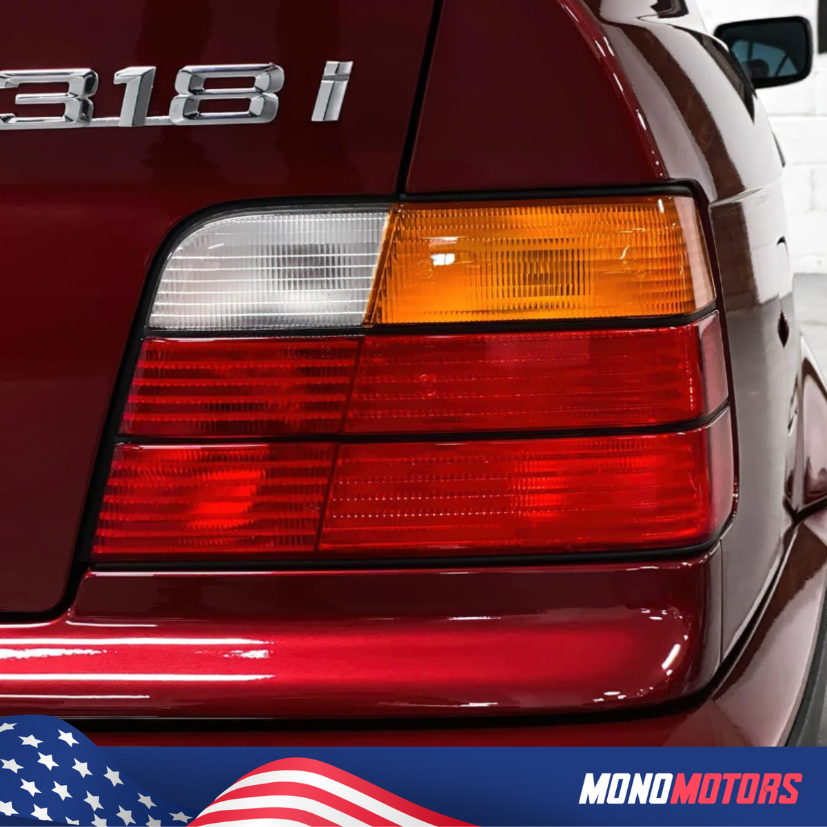 Yellow Tail Lights Fit 92-98 BMW E36 Sedan Yellow Signal Right