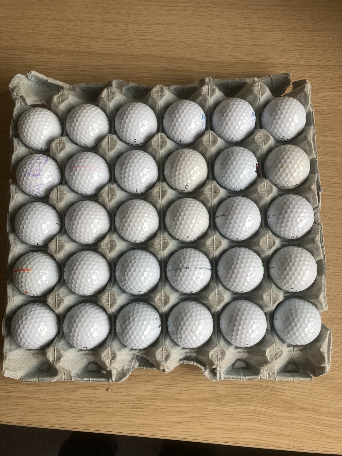 39 Taylormade TP5 Golf Balls Mint, Pearl & Grade A eBay