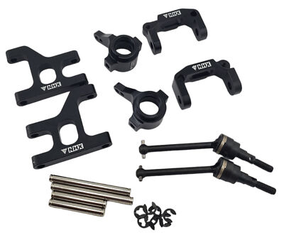 NHX RC Alum Steering Knuckle Front Lower Arm C Hub CVD for Tamiya CC01 -Black