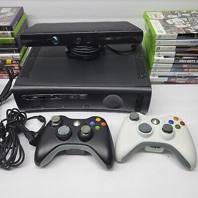 Xbox 360 Bloqueado Na Caixa + Kinect + Controle Edição Gear Of War + 8 Jogos, Console de Videogame Microsoft Usado 94572293