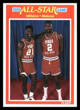 1989-90 Fleer #165 Moses Malone / Wilkins
