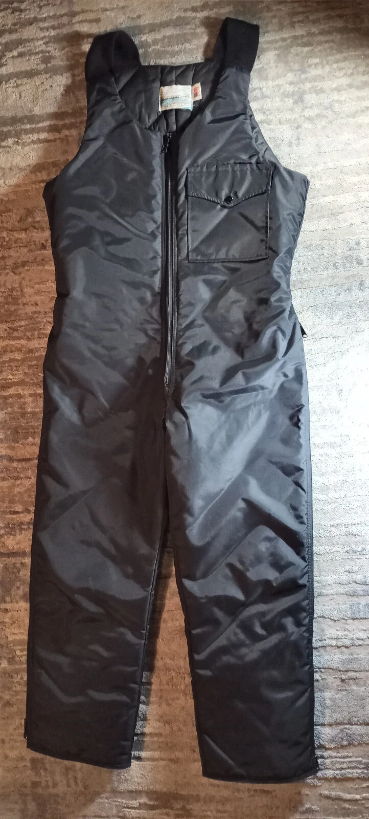 Lakewood Sportswear Snow Ski Bib L Large Black Mens Nylon Shell Made In USA