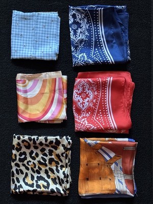 Ladies Square Assorted Scarves