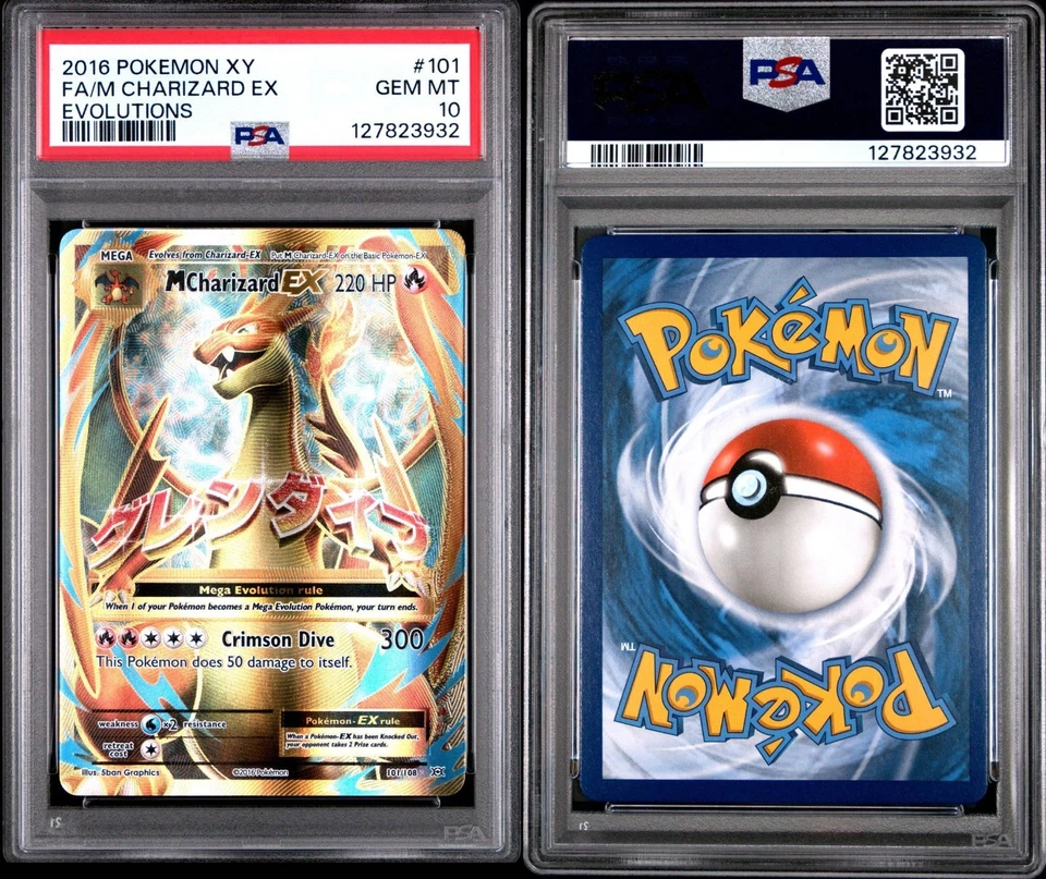 Pokémon TCG XY Evolutions 2016 Charizard EX #101/108 FA/M PSA 10 GEM MINT - Image 3 of 3