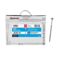 GRK Fasteners RSS™ 305 Stainless Steel 5/16 x 6 Inch, Structural Outdoor
