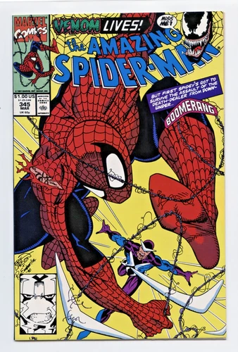 Amazing Spider-Man #345 NM 1st Full Cletus Kasady Venom Marvel 1991 Key
