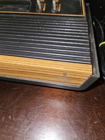 Atari 2600 (CX-2600 A) Console Wood Grain 4 Switch Untested Vintage Game System