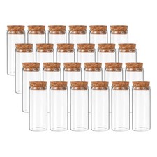 30ml Test Tubes, 24pcs 2.76x1.18 Glass Test Tube Containers with Cork Stopper