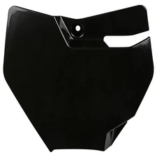 UFO Front Number Plate Black KTM 65 SX 2016-2023 Gas Gas MC 65 2021-2023